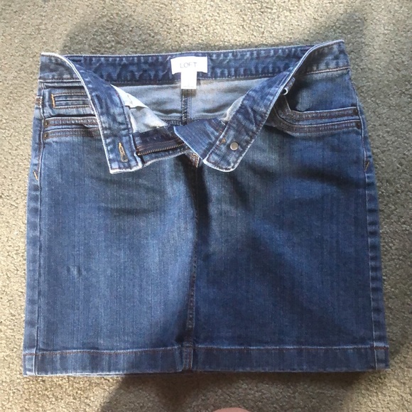 Loft jean skirt size 2 - Picture 3 of 3